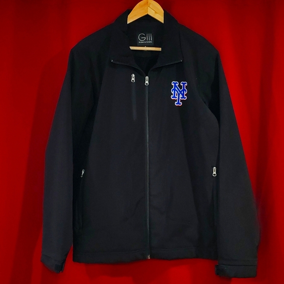 GIII Sports by Carl Banks NY Mets Embroidered Logo Lined Jacket Men’s Size M - Picture 1 of 8